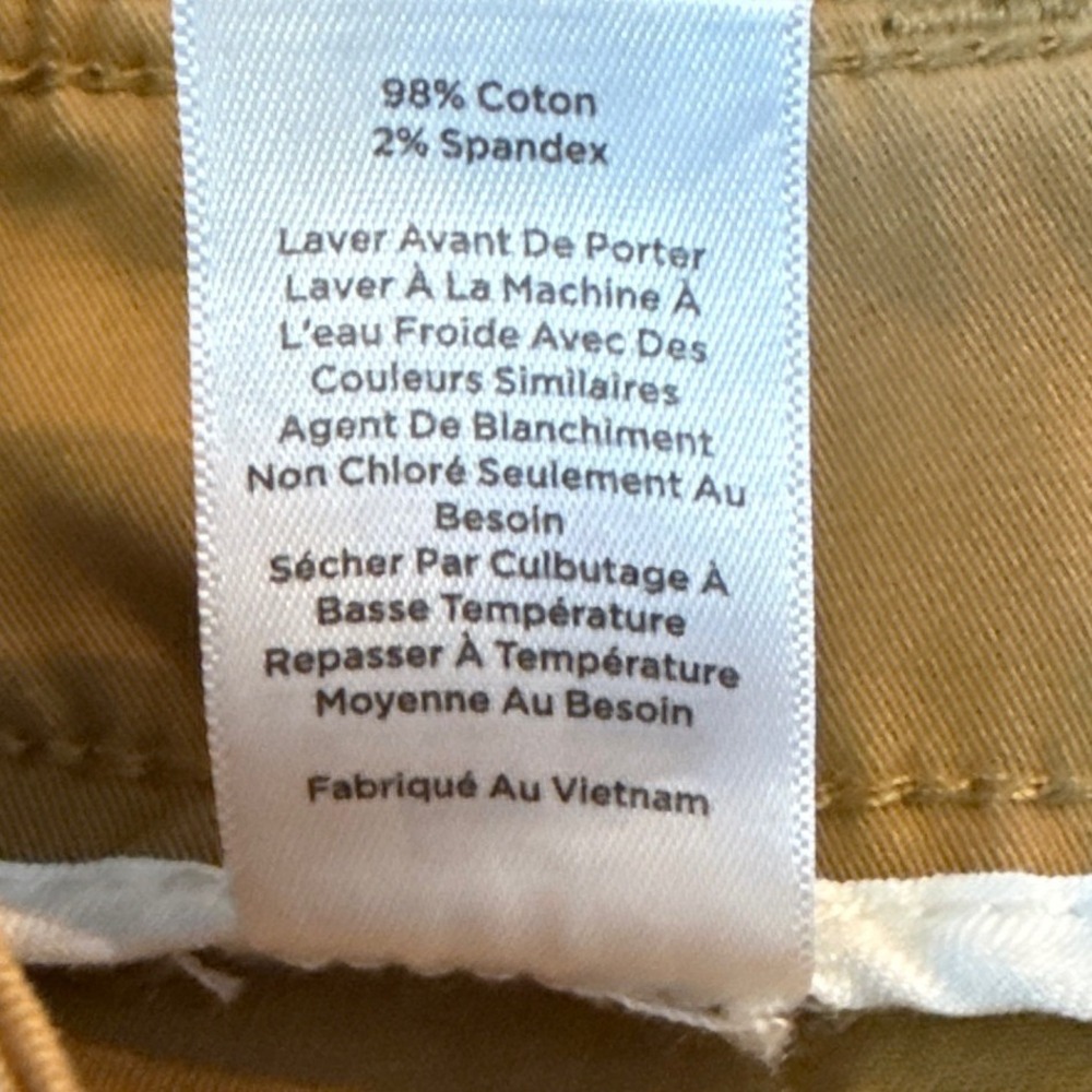 Talbots Retro Utility High Waist‎ Patch Pocket Crop Pants Size 6 Tan Khaki Chino - Picture 5 of 9